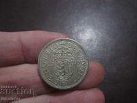 1965 1 shilling Scottish coat of arms lion in shield with crown