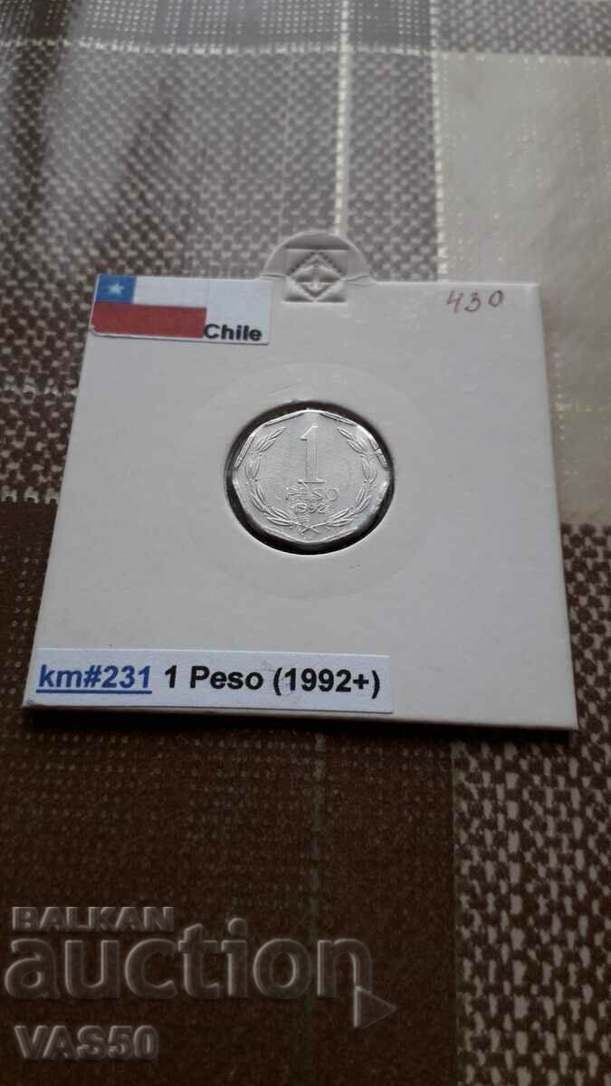 430. CHILE-1peso. 1992