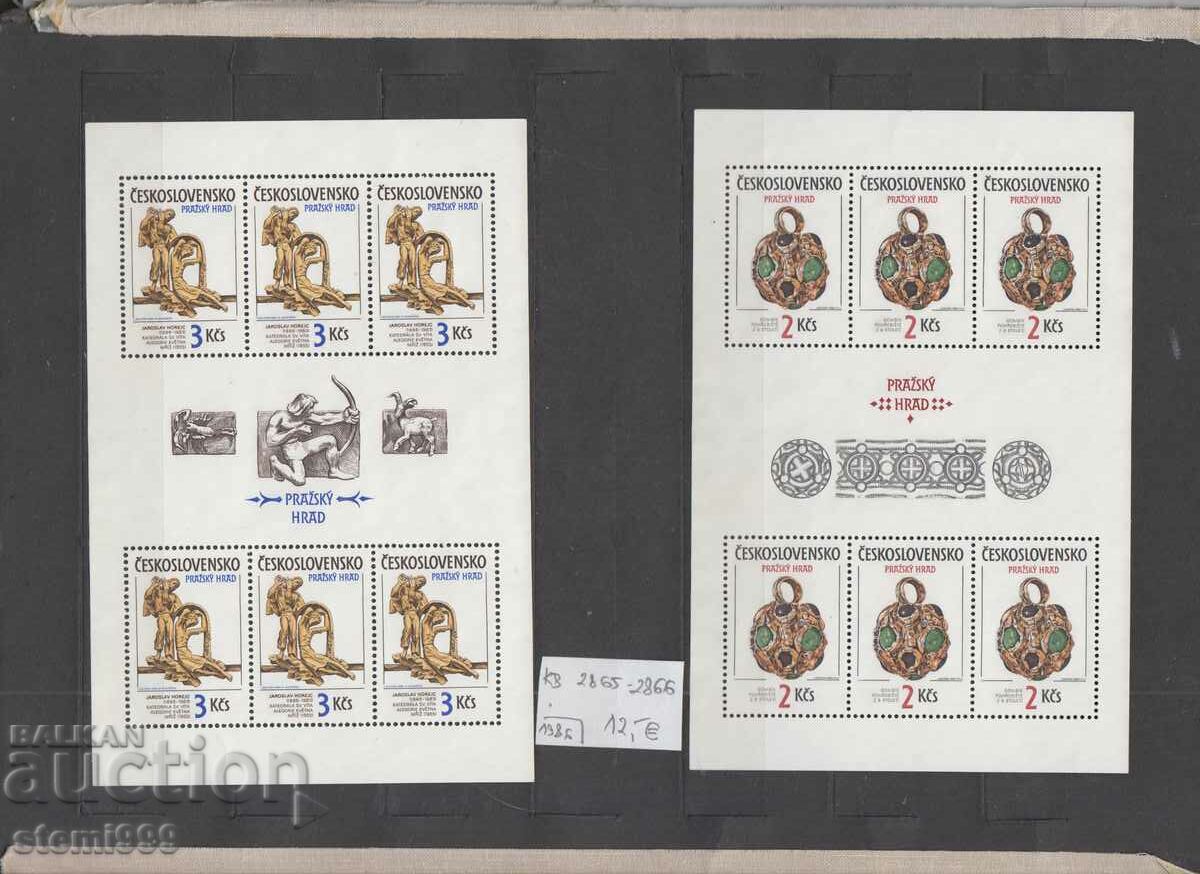Postage stamps Czechoslovakia 2 Blocks