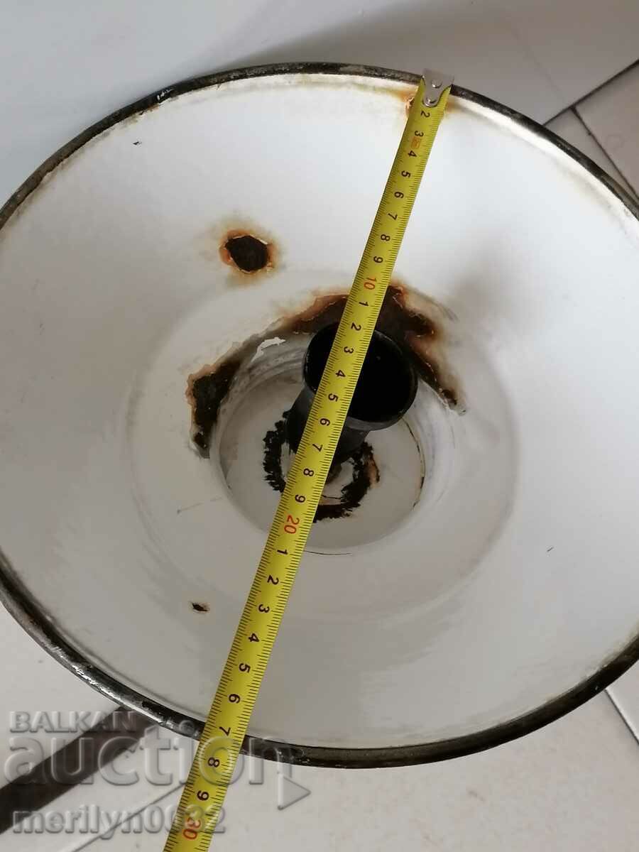 Old lamp reflector enamel stand - 5 Old lamp reflector enamel stand - 5