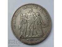 5 Francs Silver France 1876 K Silver Coin #48