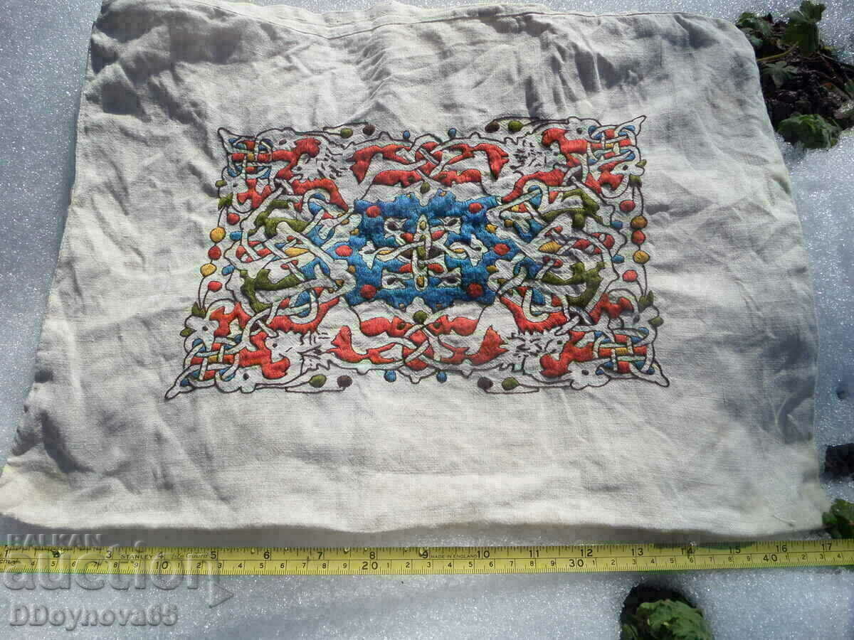 Old embroidered pillowcase Old embroidered pillowcase