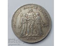 5 франка сребро Франция 1875 А сребърна монета #135