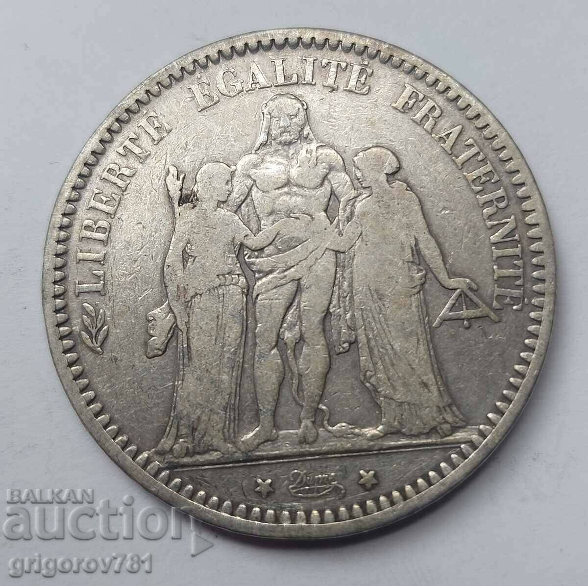 5 Francs Silver France 1873 A Silver Coin #137