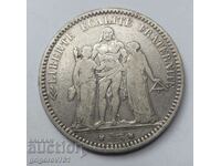 5 Francs Silver France 1873 A Silver Coin #137