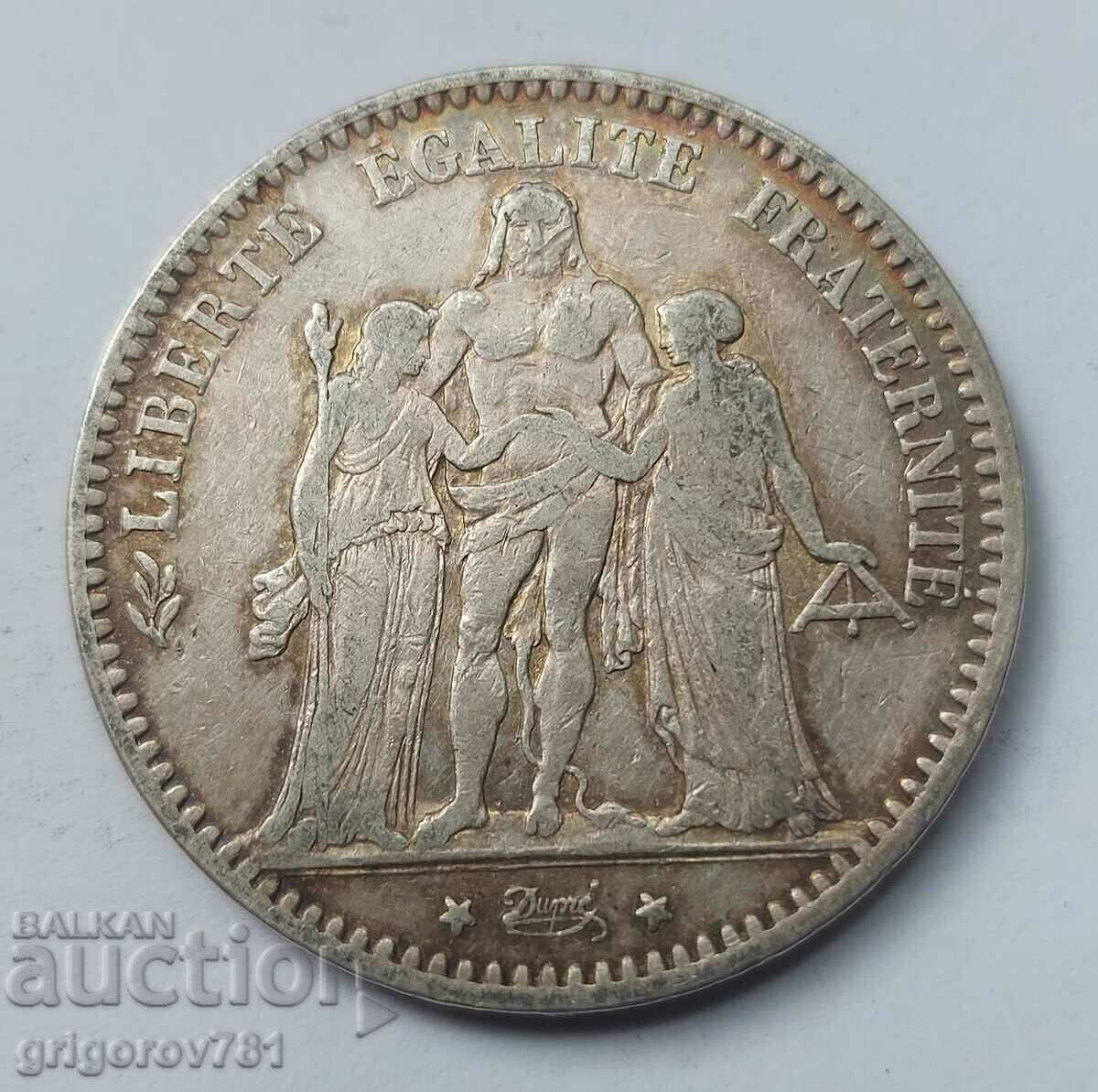 5 Franci Argint Franța 1875 O Monedă de Argint #139