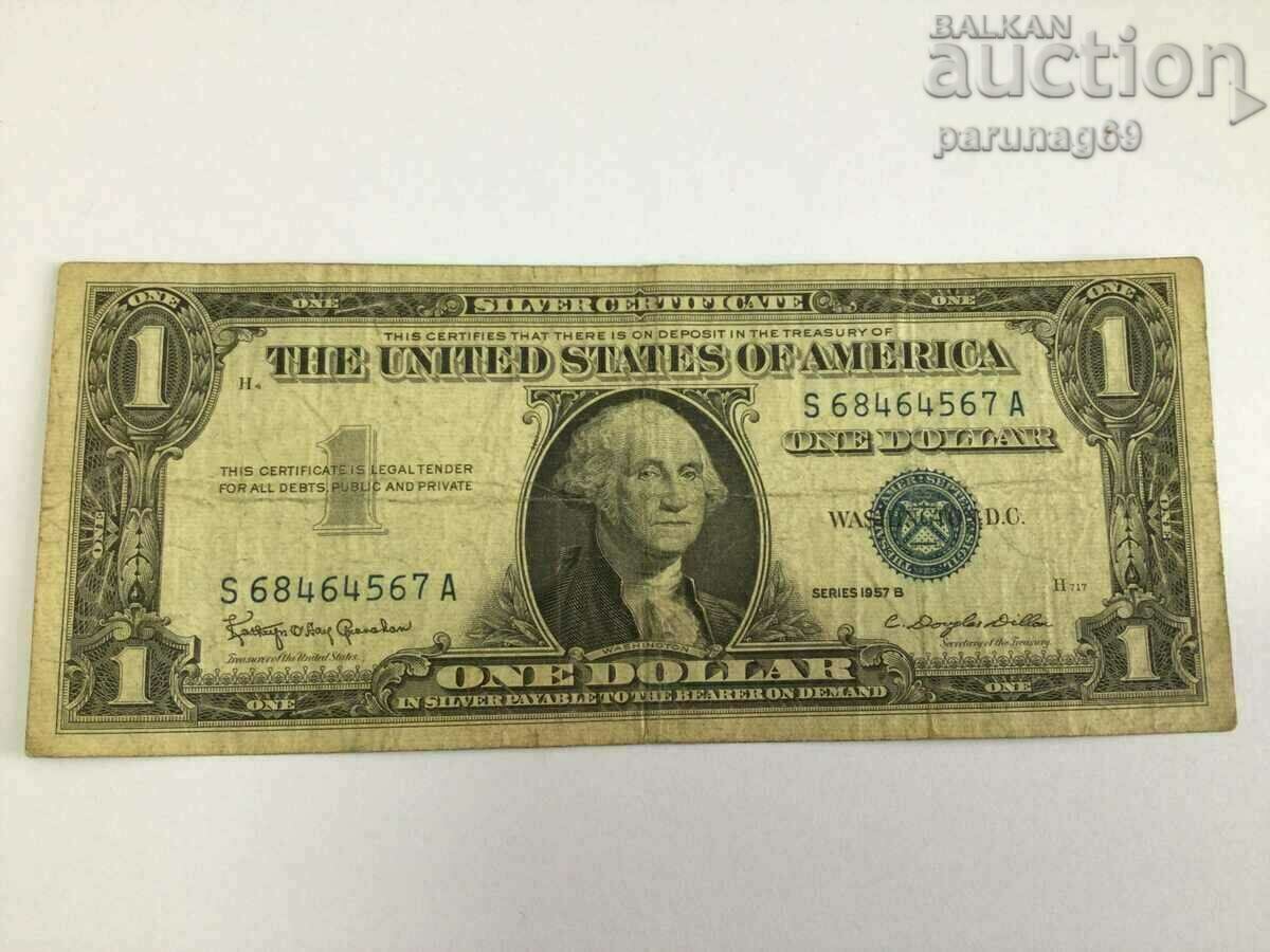 USA 1 Dollar 1957 BLUE STAMP USA 1 Dollar 1957 BLUE STAMP