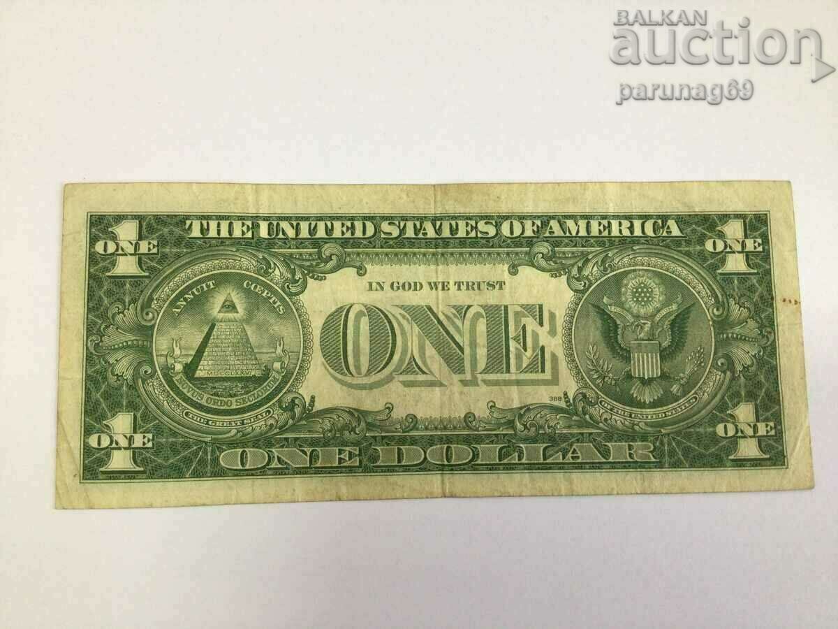 SUA 1 dolar 1957 STAMPA ALBASTRĂ cu preț € 9.00 | 17.60 BGN