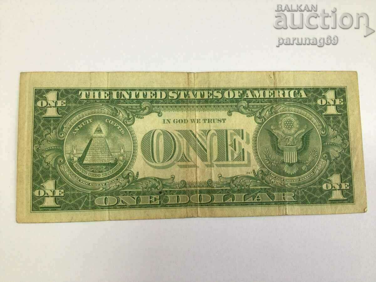 SUA 1 dolar 1957 STAMPA ALBASTRĂ cu preț € 8.00 | 15.65 BGN SUA 1 dolar 1957 STAMPA ALBASTRĂ cu preț € 8.00 | 15.65 BGN