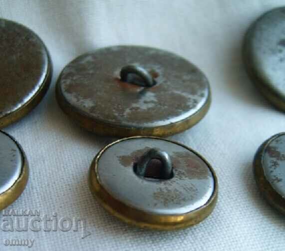 Delivery of 6 pcs. buttons BDZ Bulgarian State Railways, uniform