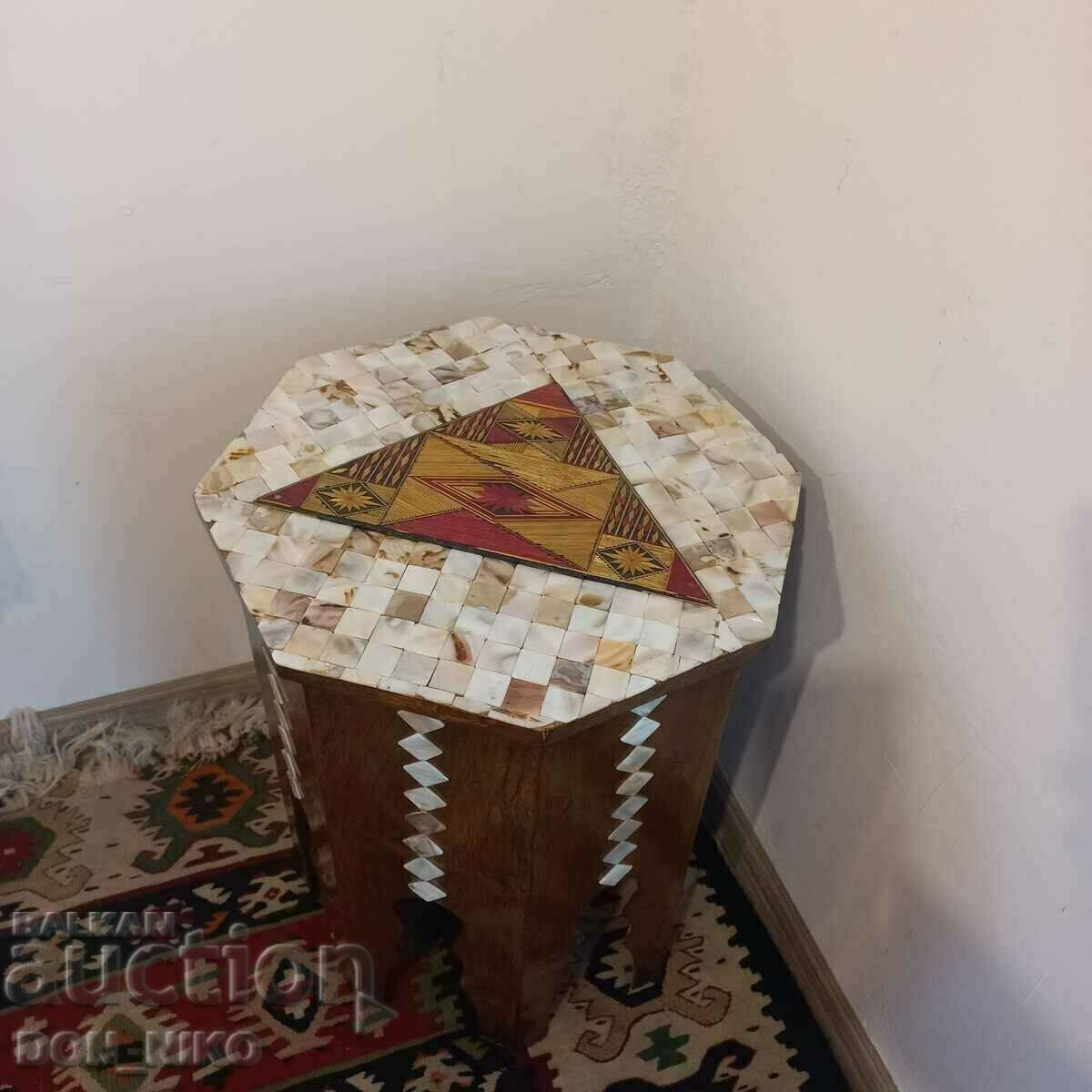 Mother-of-pearl, Ottoman table, mother-of-pearl inlay - 6 Mother-of-pearl, Ottoman table, mother-of-pearl inlay - 6