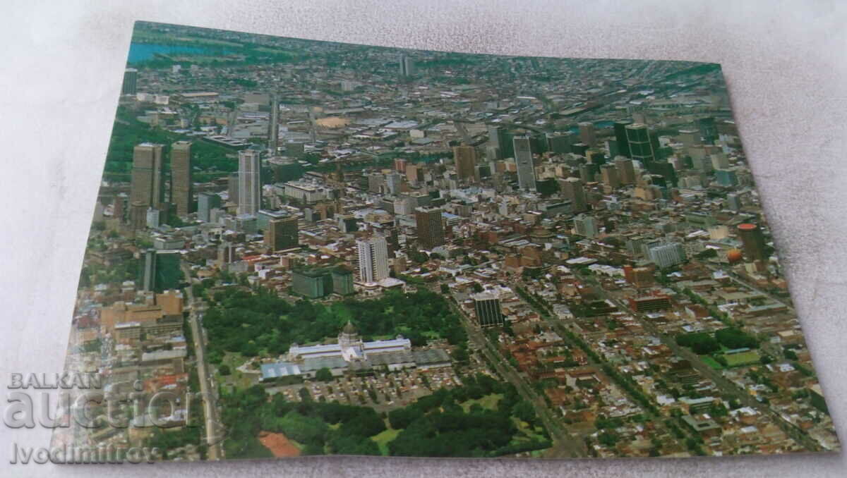 Postcard Melbourne Aerial View