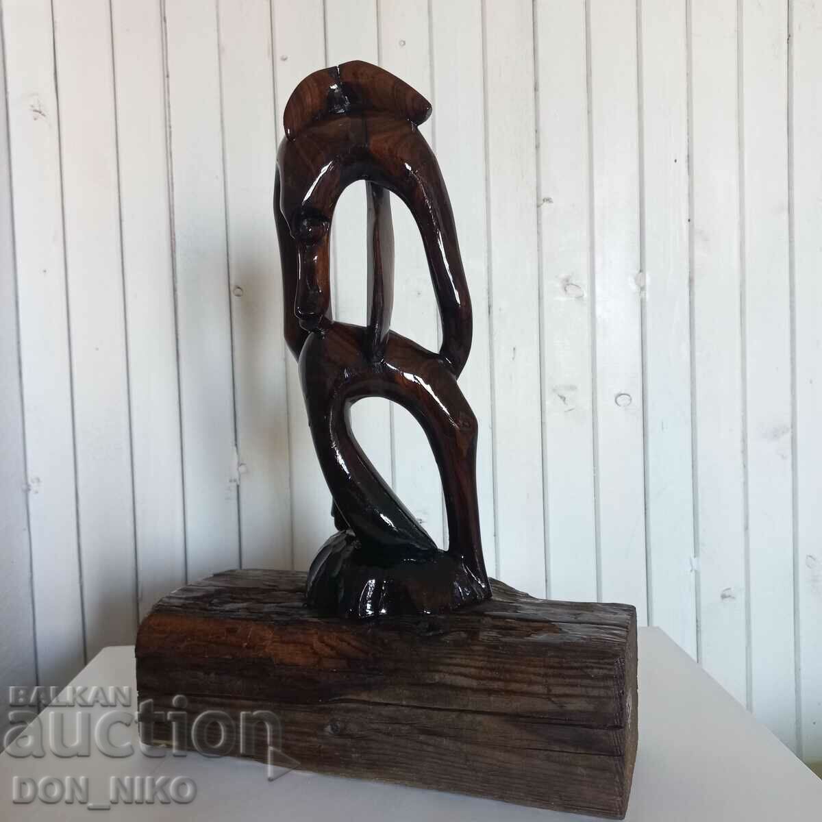 Mahogany Figurine on Wooden Base with price 125.00 BGN | € 63.91 Mahogany Figurine on Wooden Base with price 125.00 BGN | € 63.91