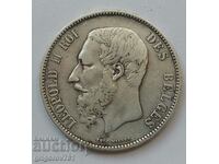 5 Francs Silver Belgium 1868 Silver Coin #158