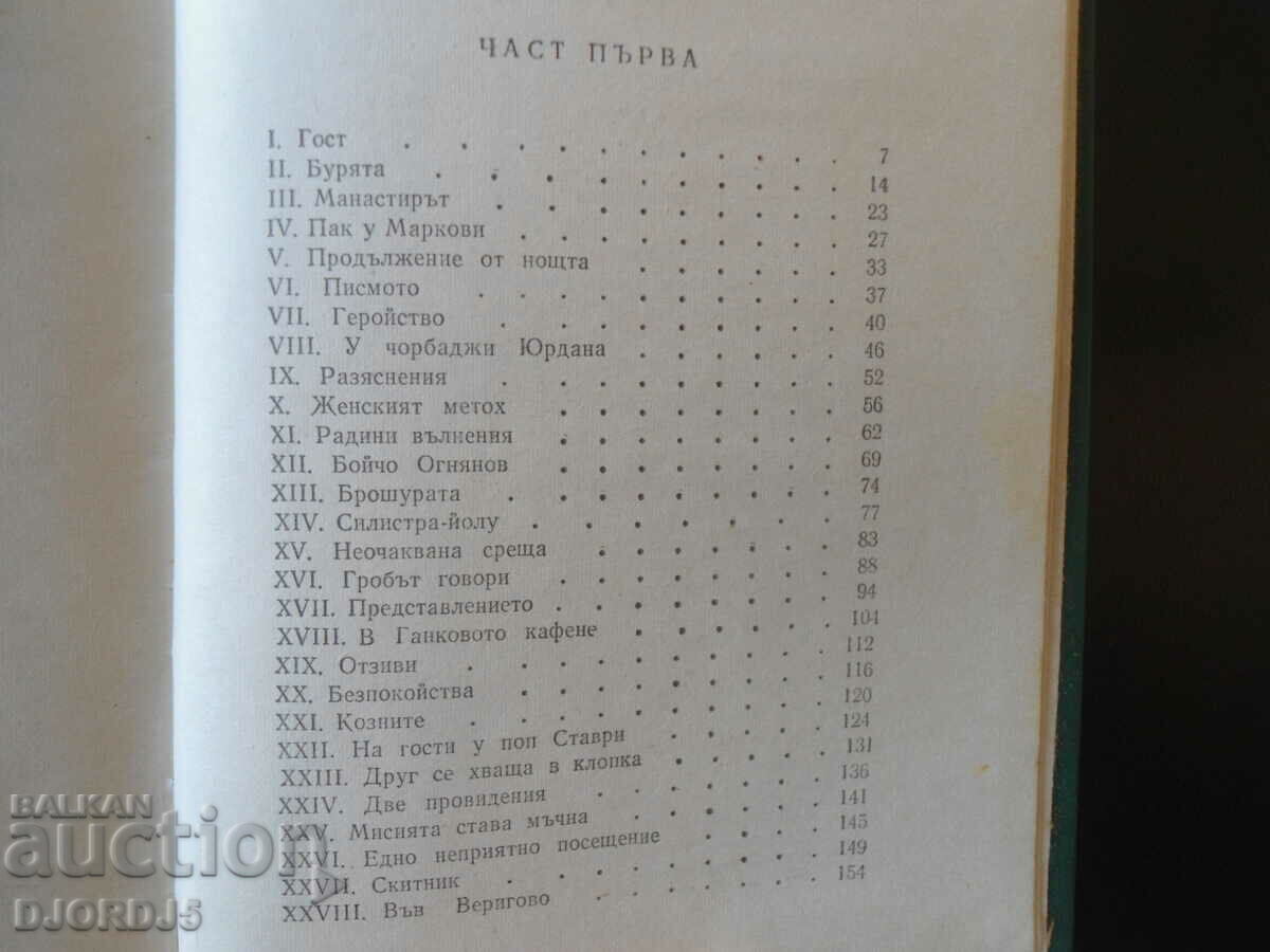 Delivery of Under the yoke, Ivan Vazov