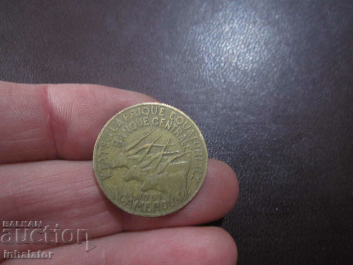 Камерун 10 франка 1961 год