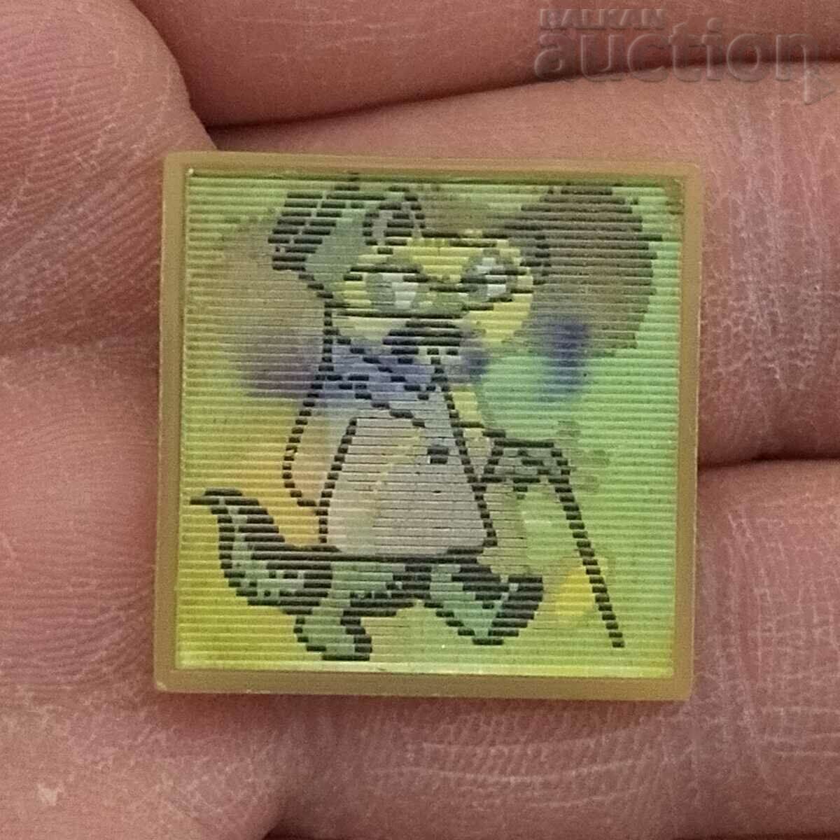 Auction CHEBURASHA CROCODILE GENE ANIMATION USSR STEREO 3D BADGE Auction CHEBURASHA CROCODILE GENE ANIMATION USSR STEREO 3D BADGE