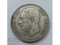 Moneda de argint 5 Franci Belgia 1873 #175
