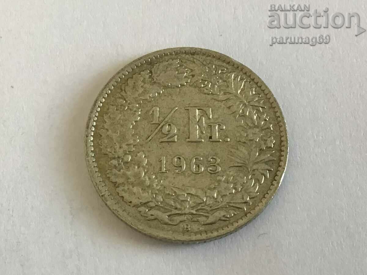 Elveția 1/2 franc 1963 (2)
