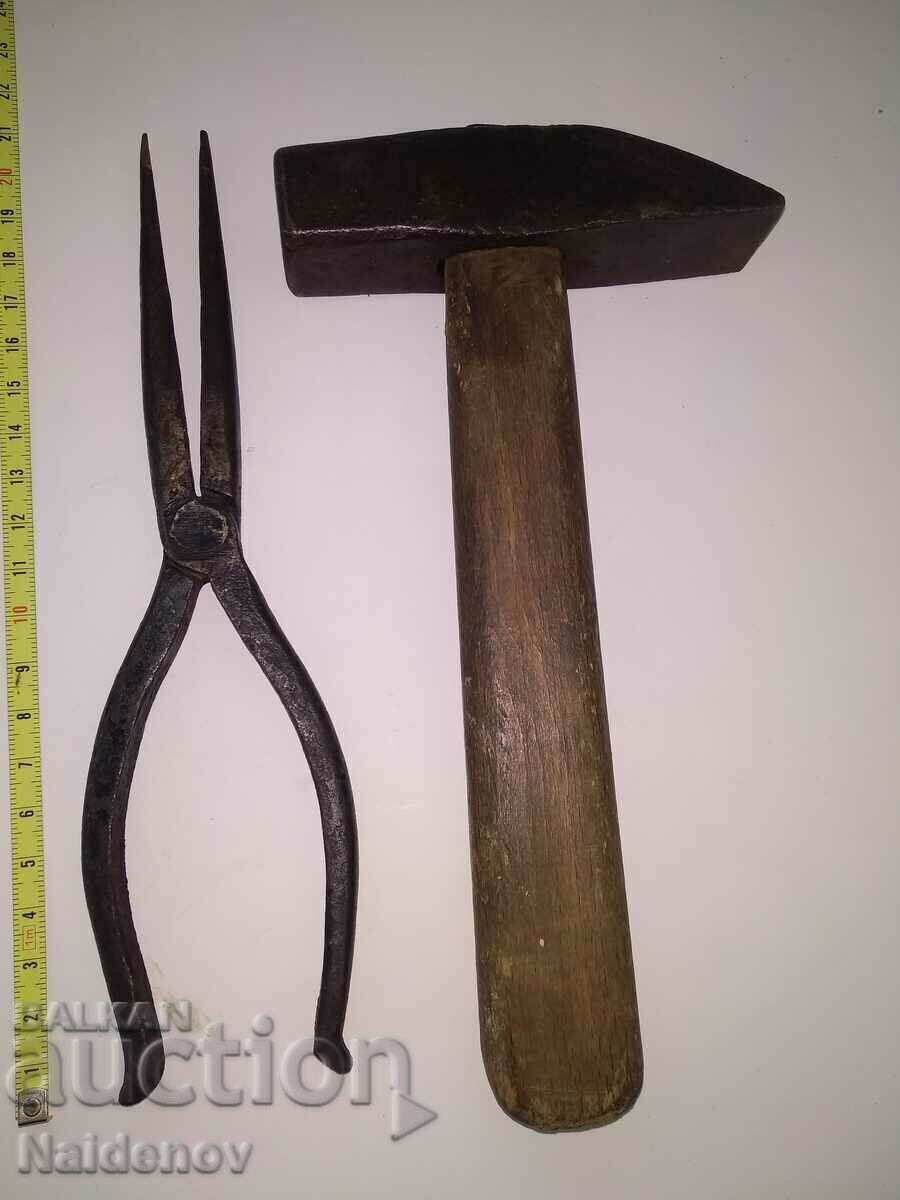 Лот Царски инструменти чук клещи Лот Царски инструменти чук клещи