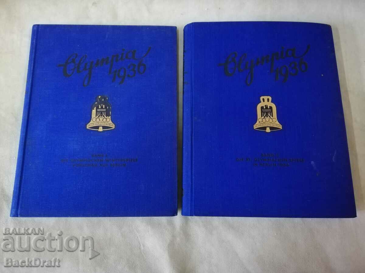 Album de carte Jocurile Olimpice din Al Doilea Război Mondial Berlin 1936 Volumul 1,2