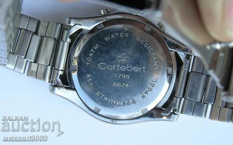 CORTEBERT CHRONOGRAPH QUARTZ WRIST WATCH - 5 CORTEBERT CHRONOGRAPH QUARTZ WRIST WATCH - 5