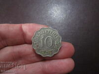 1975 Mauritius 10 cents