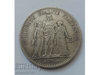 5 Francs Silver France 1875 A Silver Coin #189