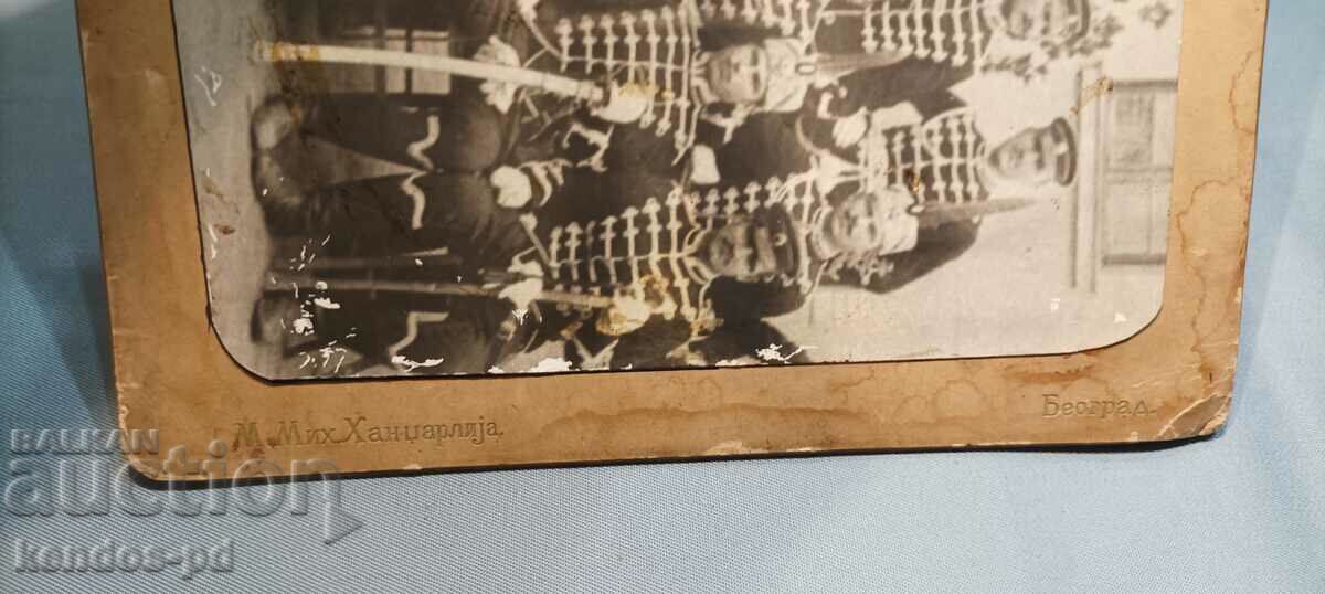 Auction Old military photo-cardboard. Auction Old military photo-cardboard.