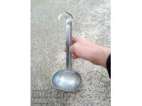 Old professional stainless steel ladle