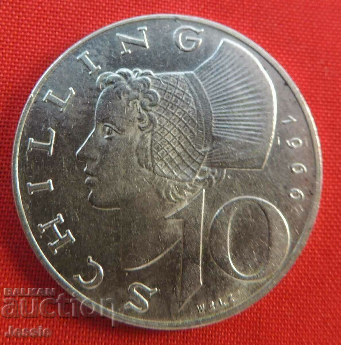 10 Shillings 1966 Austria Silver QUALITY!