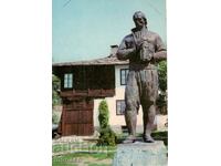 Carte poștală veche - Dryanovo, Monumentul lui Kolio Ficheto