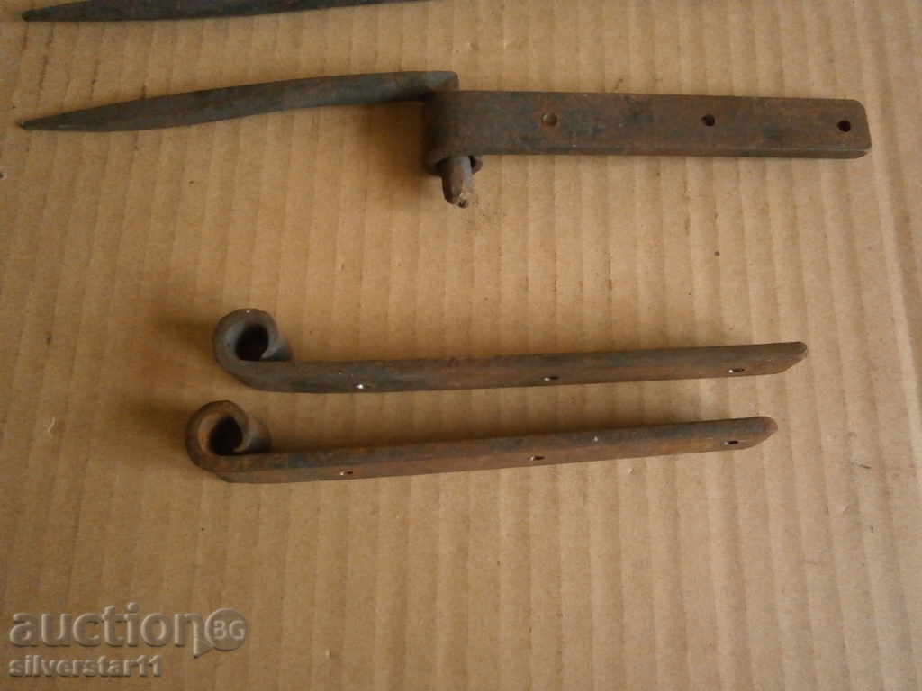 LOT forjat balamale din fier - 6 LOT forjat balamale din fier - 6