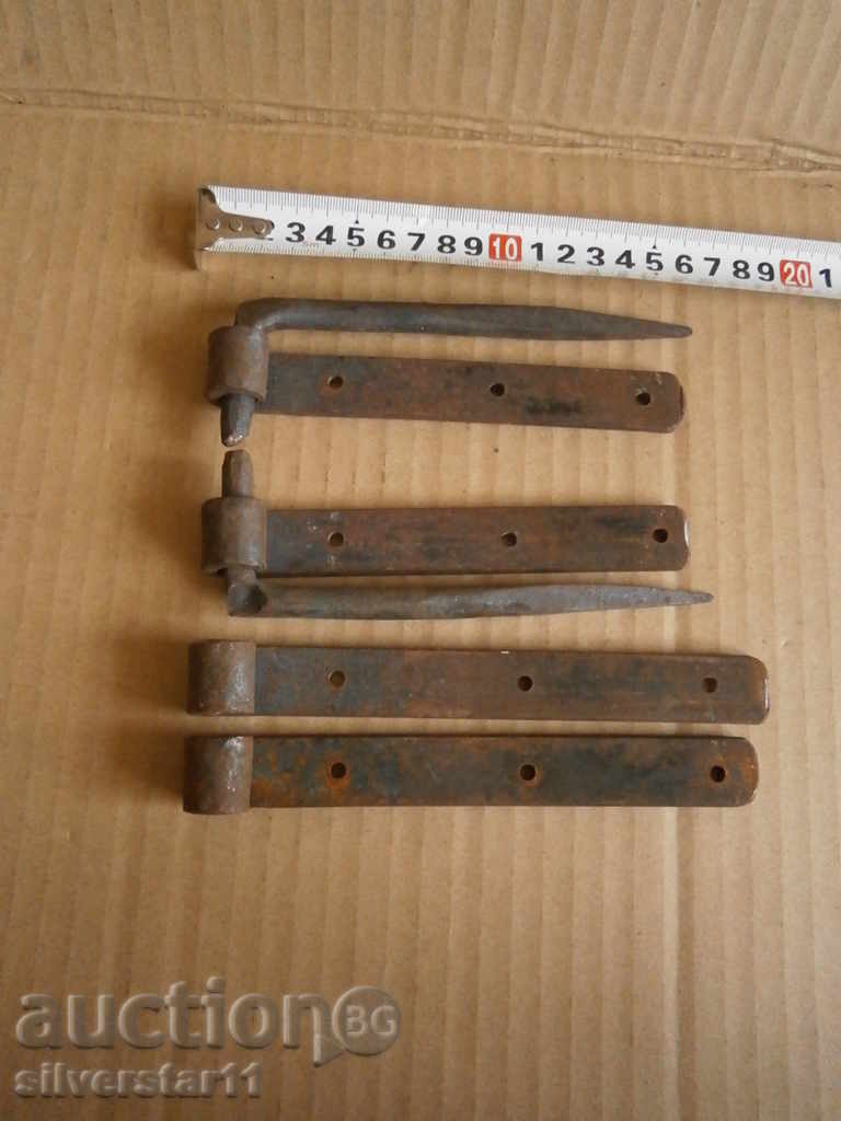 LOT iron forged hinges