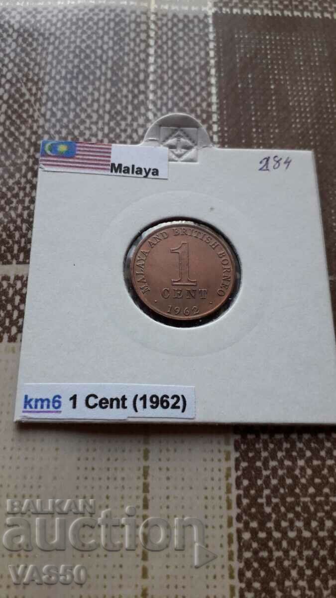 284. MALAYSIA-1c. 1962