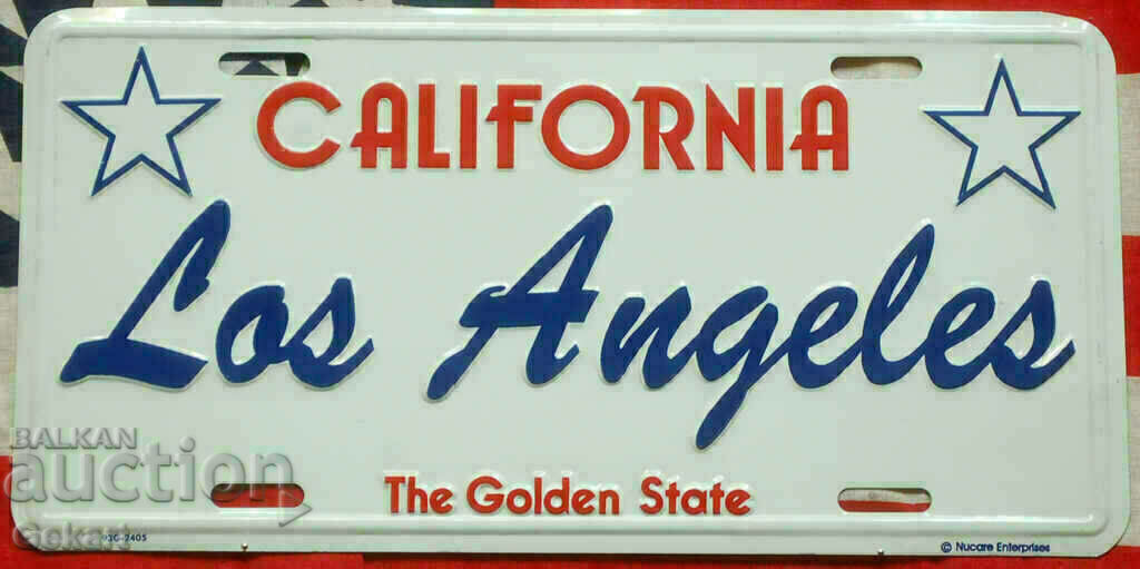 Metal Sign CALIFORNIA Los Angeles USA