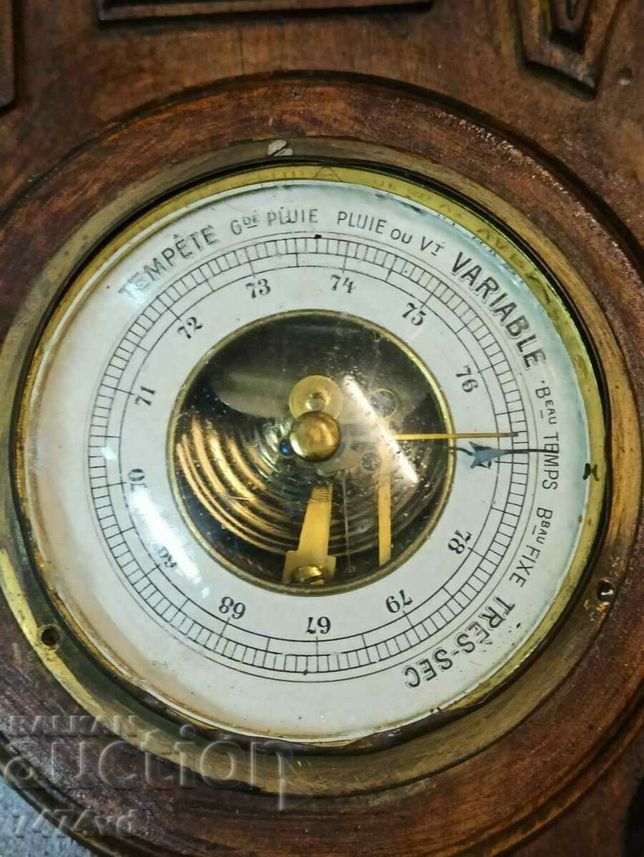 Delivery of Antique Japy Freres thermometer and barometer clock Delivery of Antique Japy Freres thermometer and barometer clock