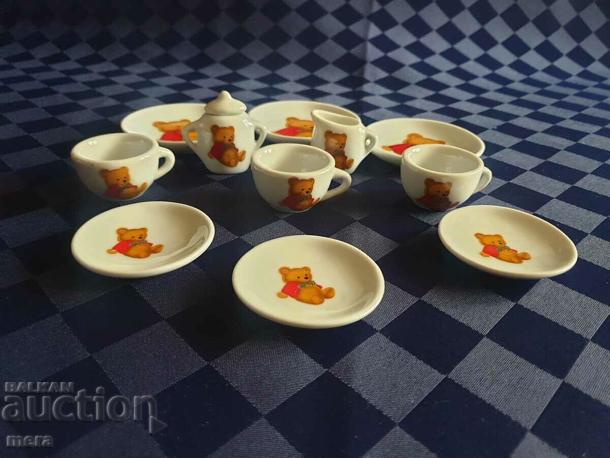 Porcelain miniature children's set