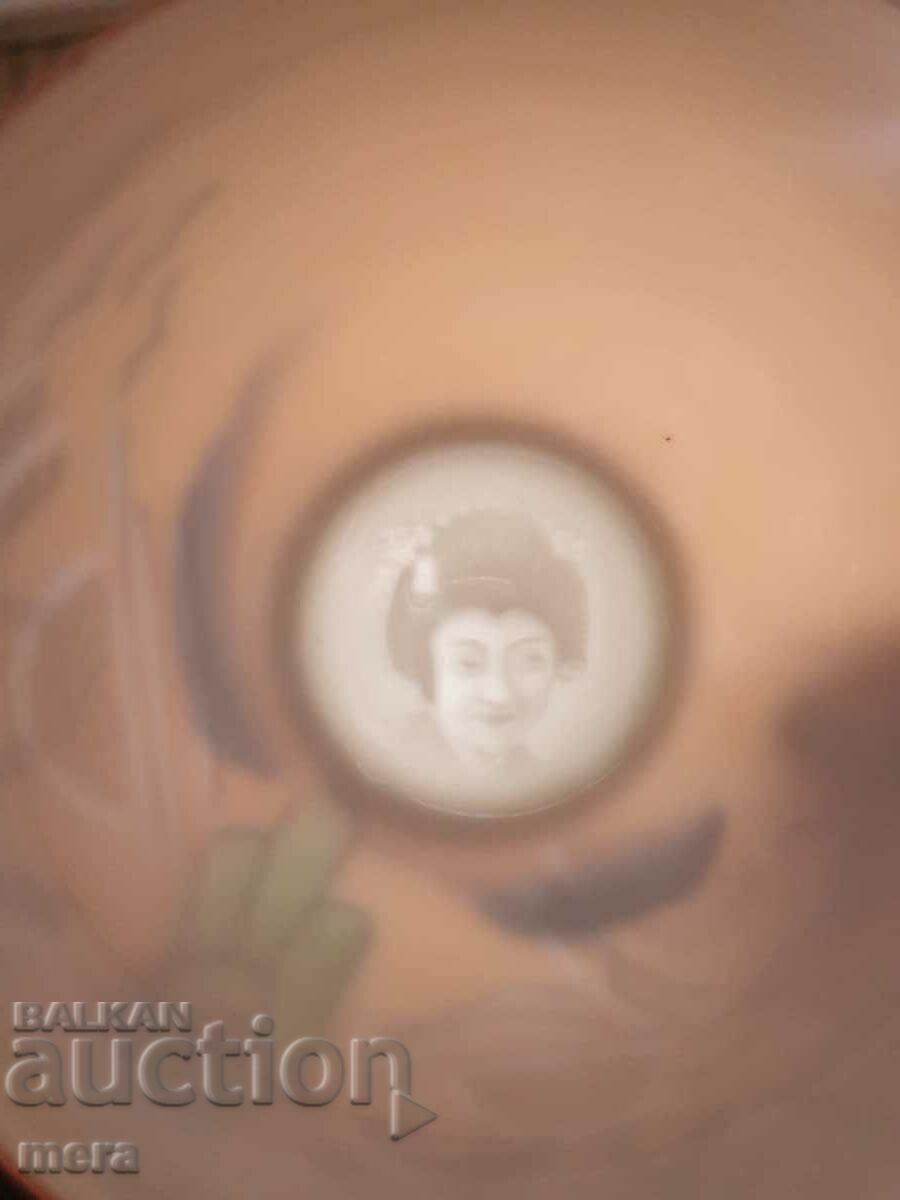 Fine Japanese coffee service with Geisha on the bottom - 35 pieces - 6 Fine Japanese coffee service with Geisha on the bottom - 35 pieces - 6