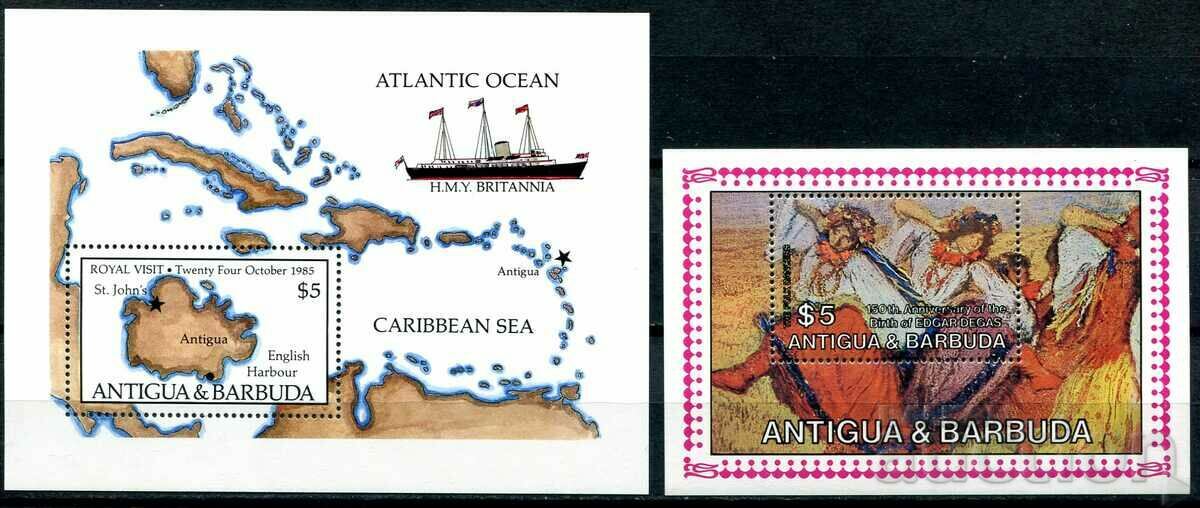 Antigua și Barbuda 1984-5 MnH - 2 blocuri curate