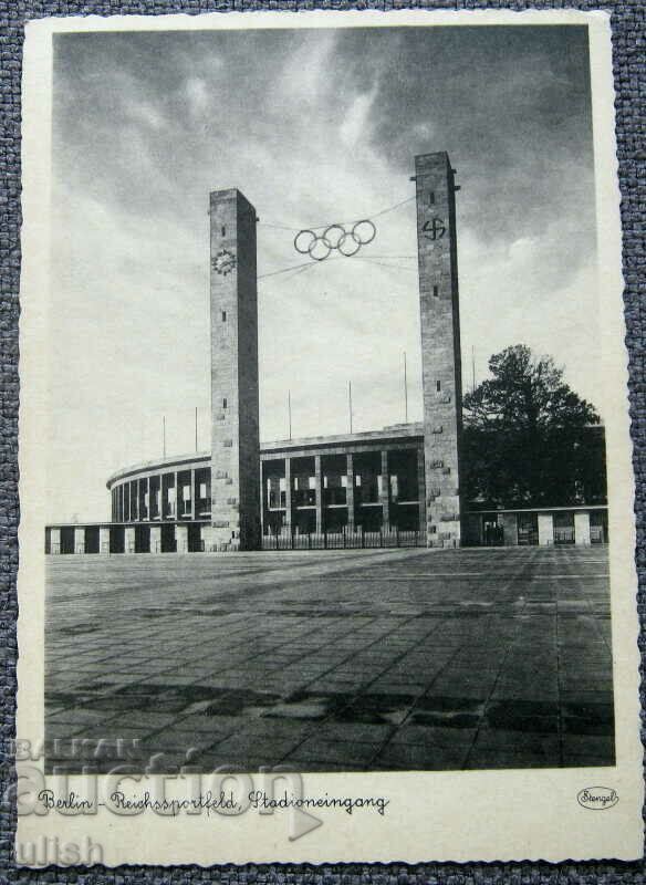 Олимпийски игри Берлин 1936 стадиона картичка Stengel №4