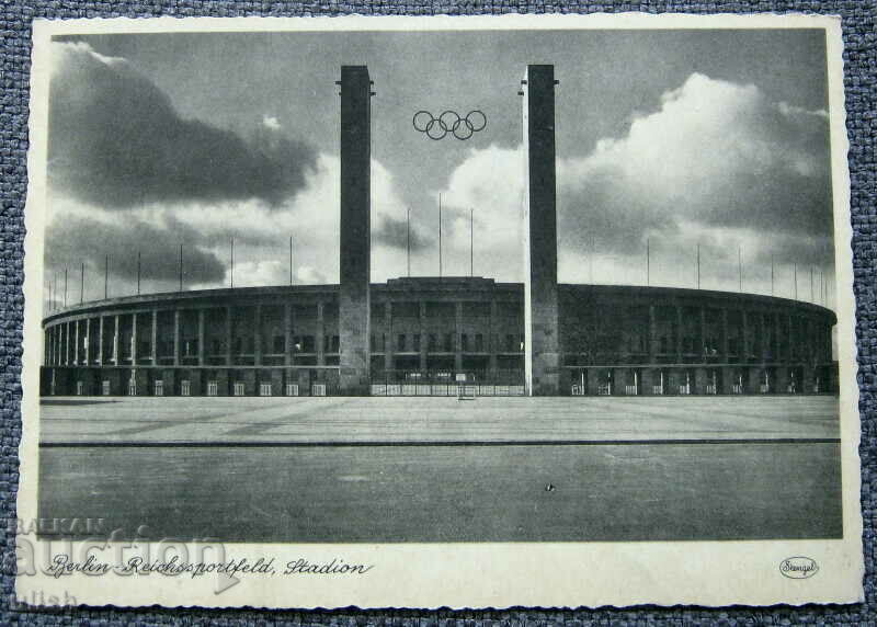 Олимпийски игри Берлин 1936 стадиона картичка Stengel №7