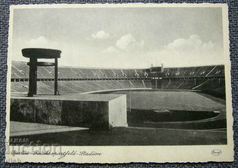 Jocurile Olimpice Berlin 1936 carte poștală stadion Stengel #10