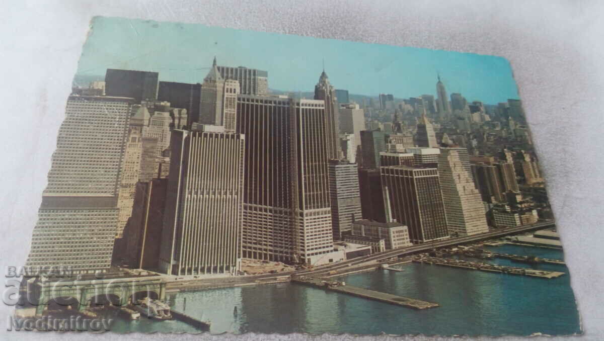P K New York City Staten Island Ferry and Lower Manhattan