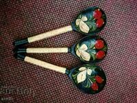 Wooden painted spoons