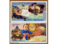Vatican, 5000 de lire, 2016