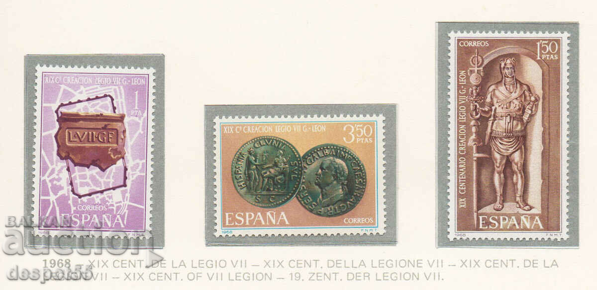 1968. Spain. 1900 from the founding of the Legion of Leon.
