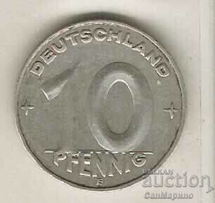 GDR 10 pfennig 1952 E