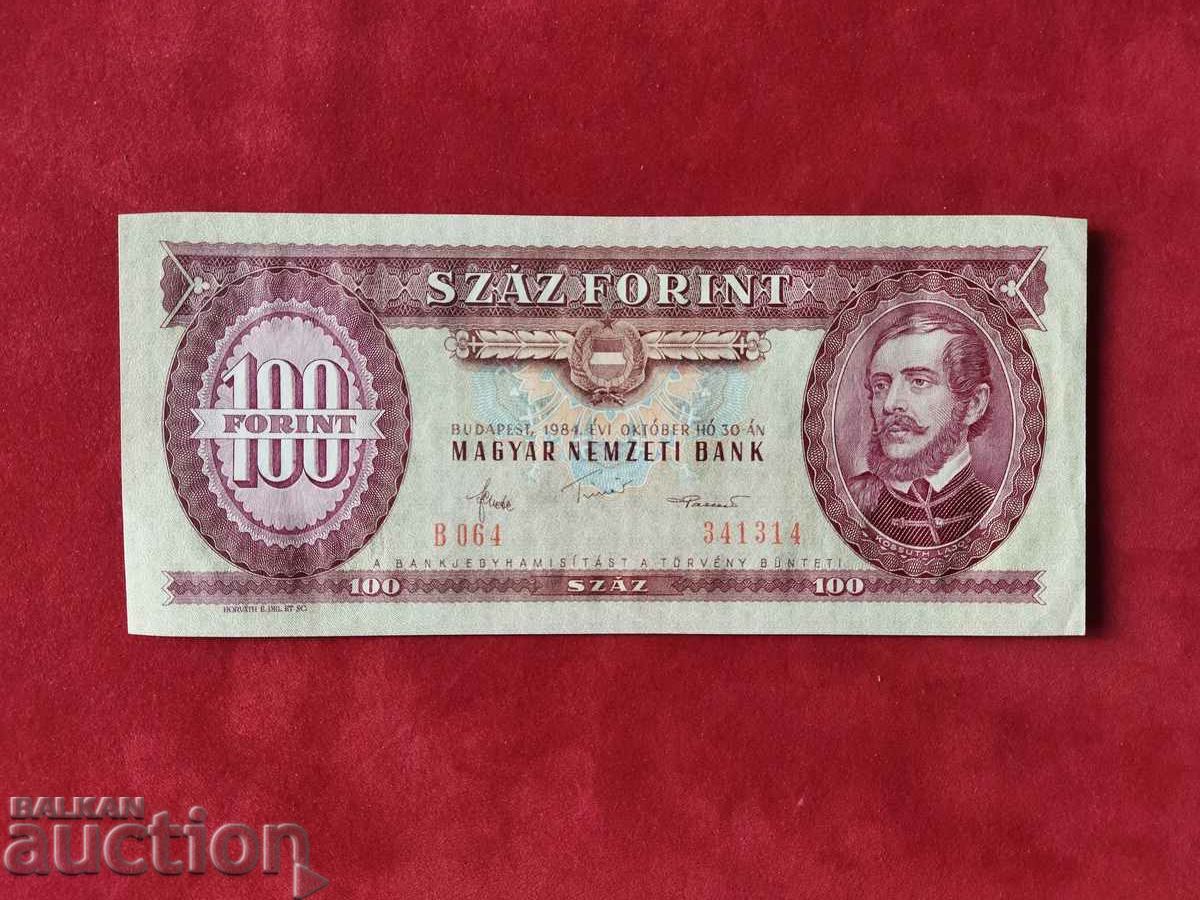 Унгария банкнота  100 форинта от 1984 г. качество UNC