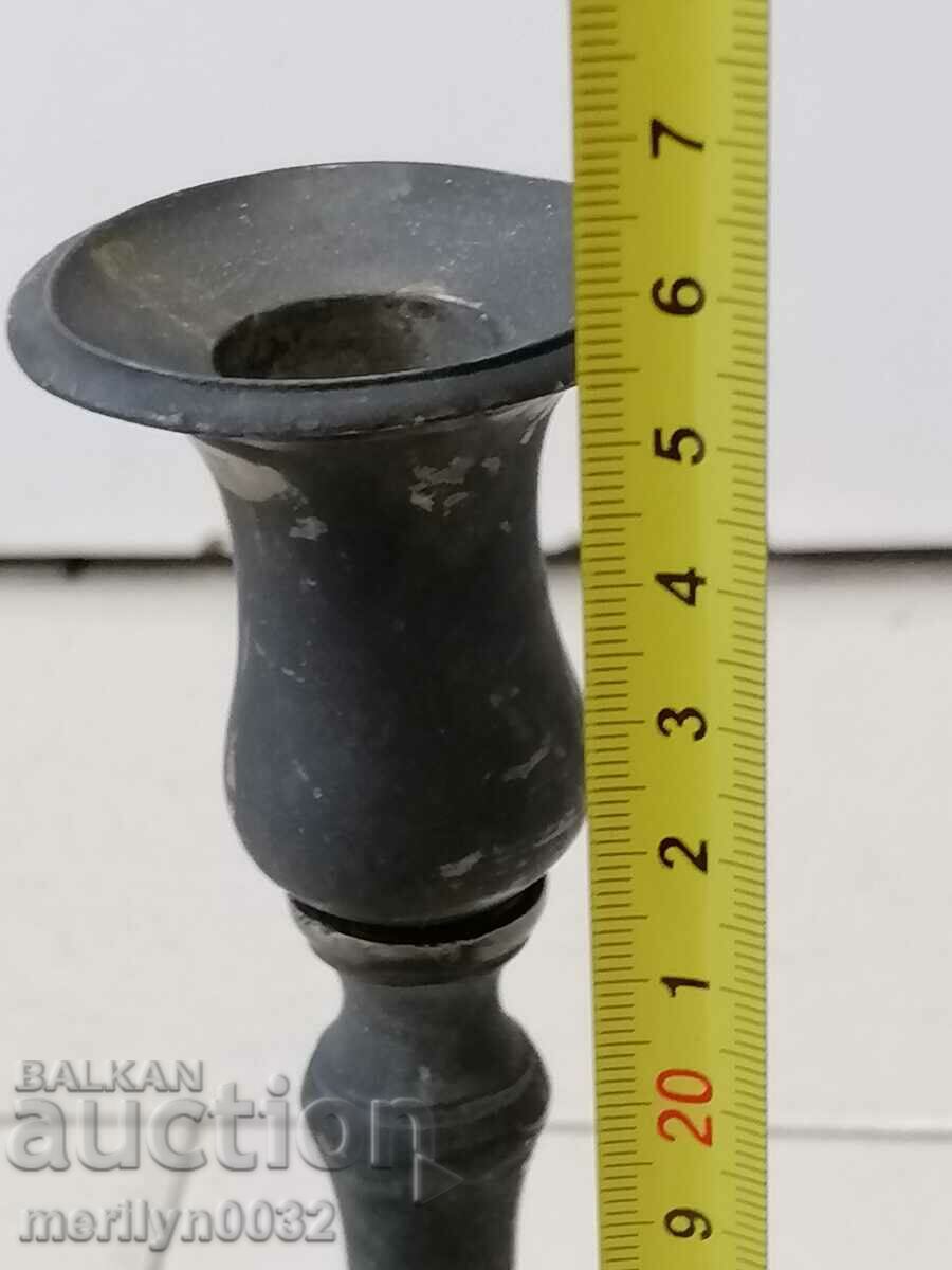 An old brass candlestick - 7